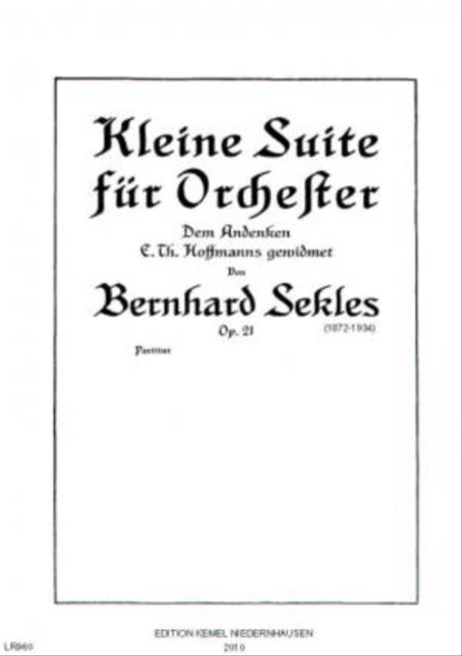 Kleine Suite Orchestra scores gallery preview page 1