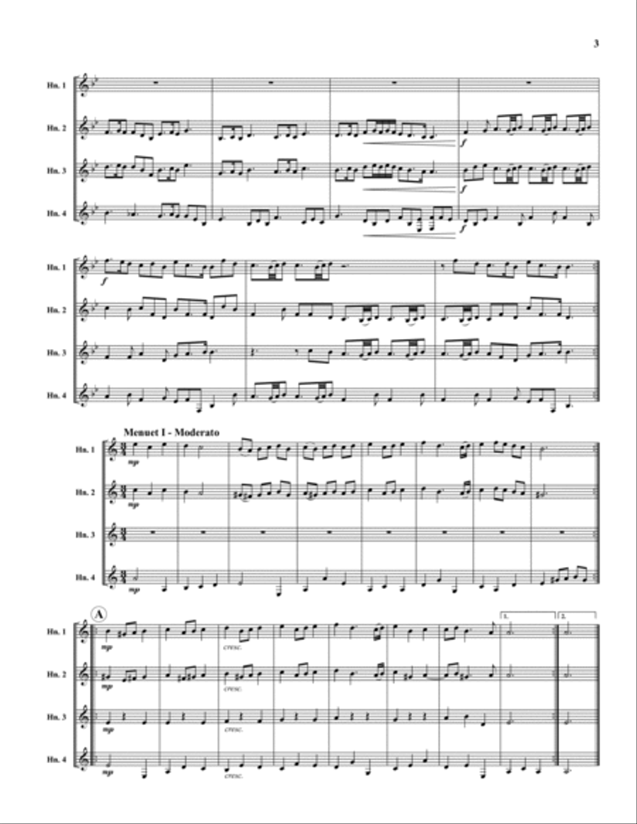 Music for Royal Fireworks Horn scores gallery preview page 3
