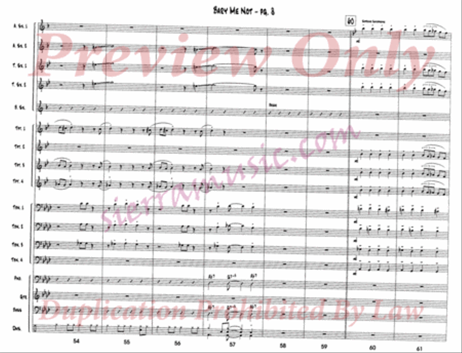 Bary Me Not Big Band scores gallery preview page 9