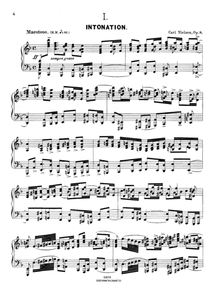 Symphonisk=suite, for pianoforte af Carl Nielsen, op. viii