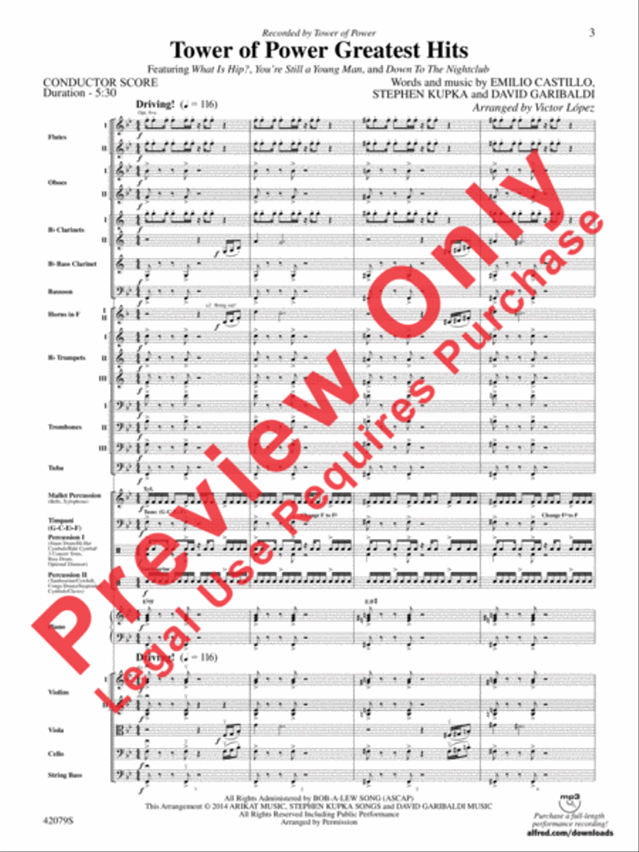 Tower of Power Greatest Hits Full Orchestra scores gallery preview page 4