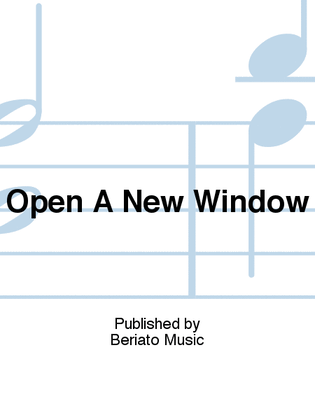 Book cover for Open A New Window