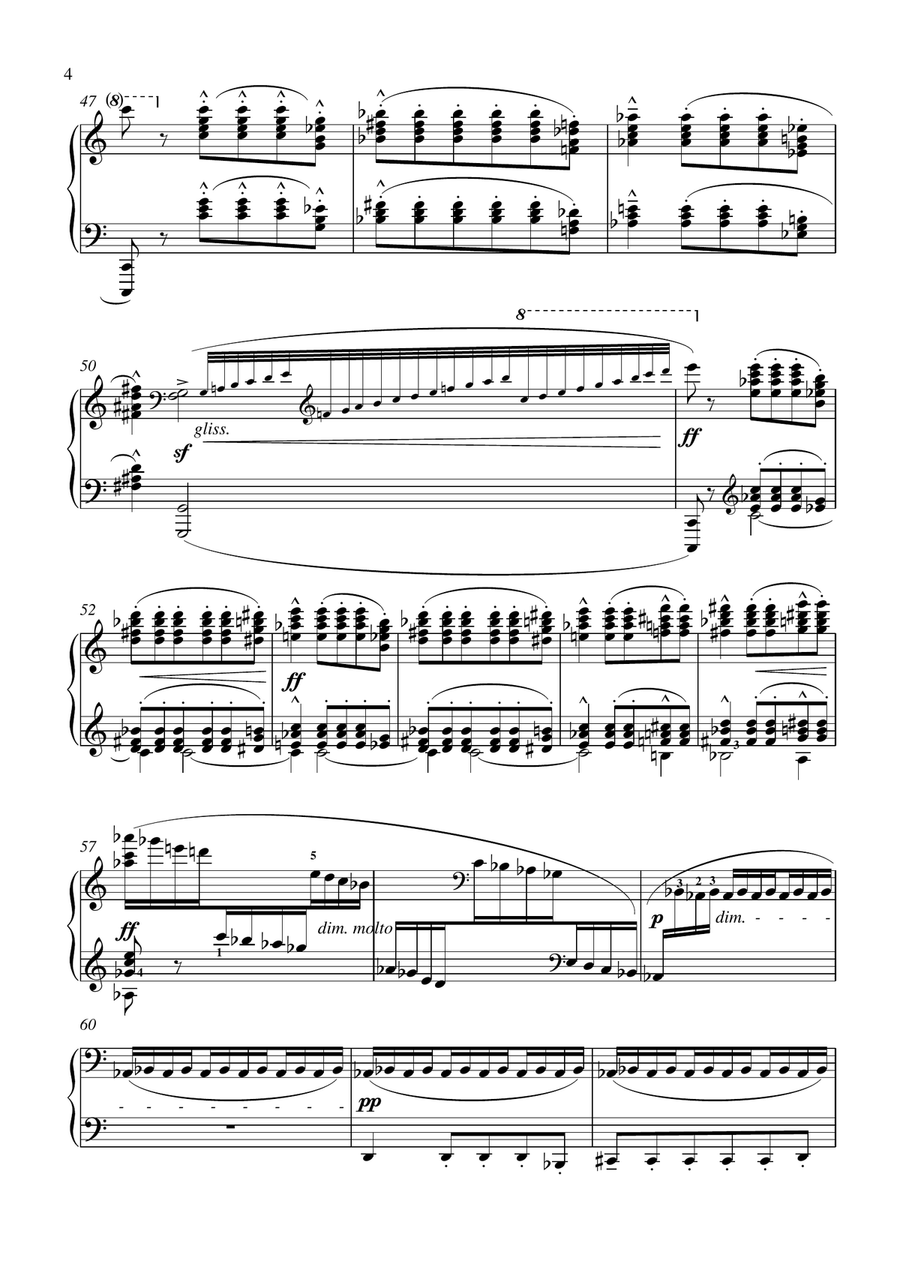 Debussy-Prelude (Pour le piano) for piano solo Piano Solo scores gallery preview page 5