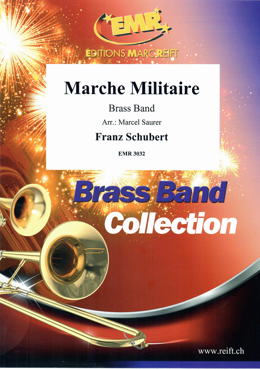 Marche Militaire Brass Band scores gallery preview page 1