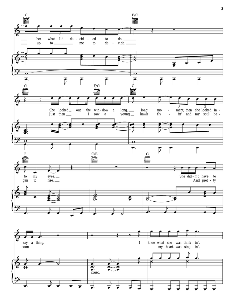 Roll Me Away Roll Me Away Piano, Vocal, Guitar scores gallery preview page 3