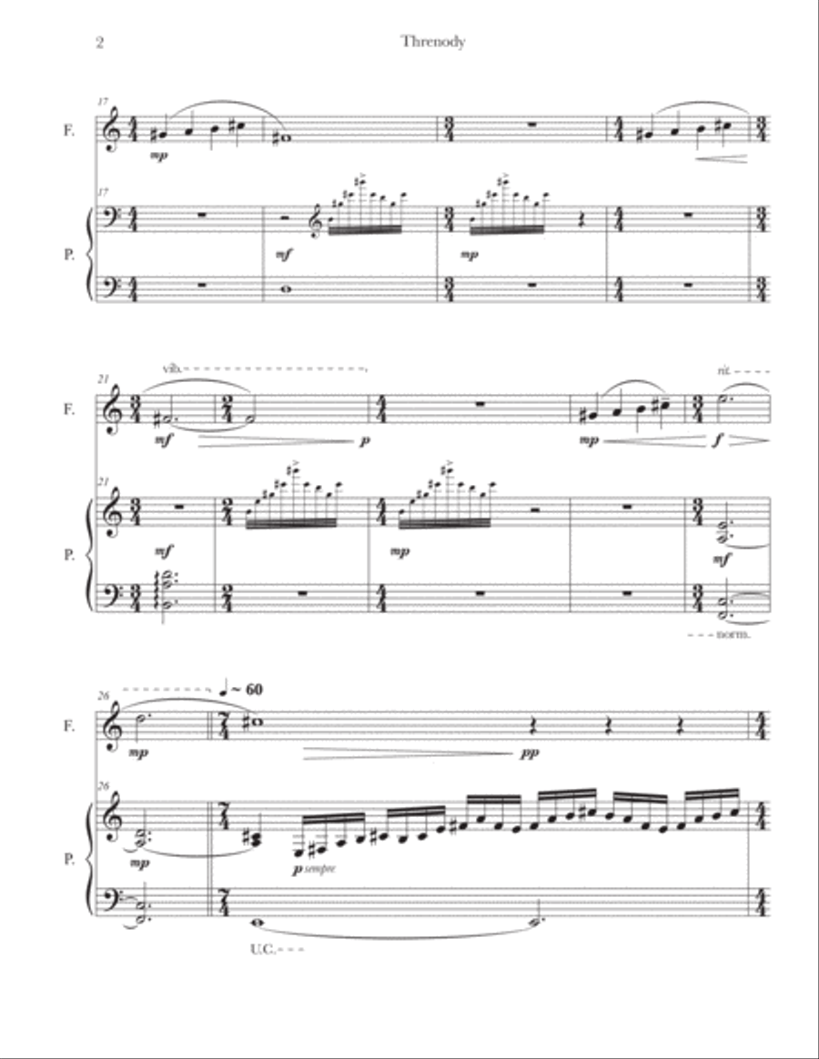 Threnody Woodwind Duet scores gallery preview page 5