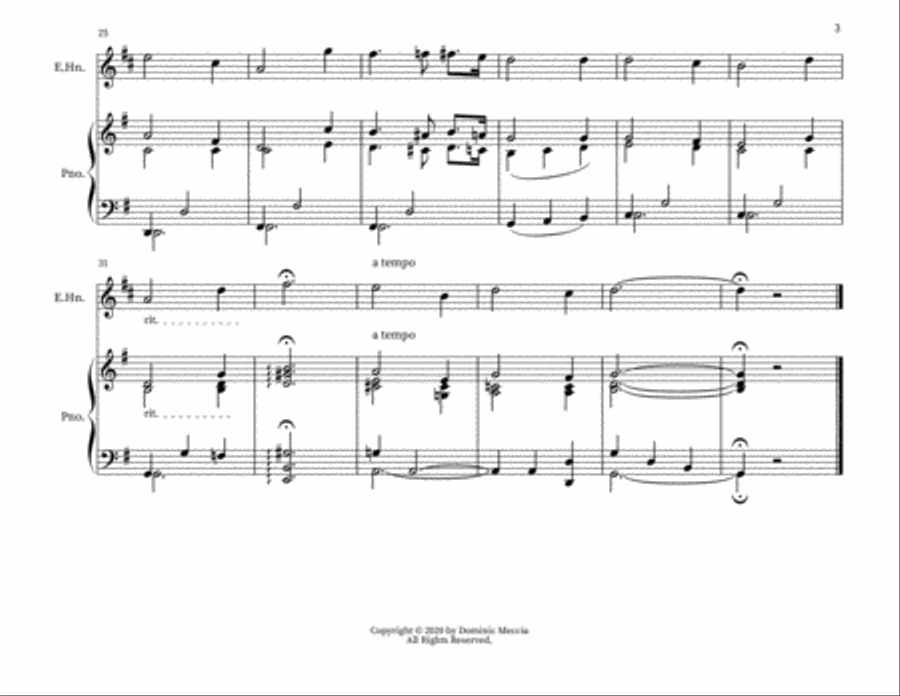 Till We Meet Again English Horn scores gallery preview page 3