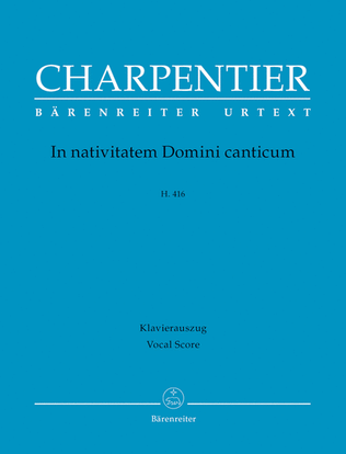 Book cover for In nativitatem Domini canticum H. 416
