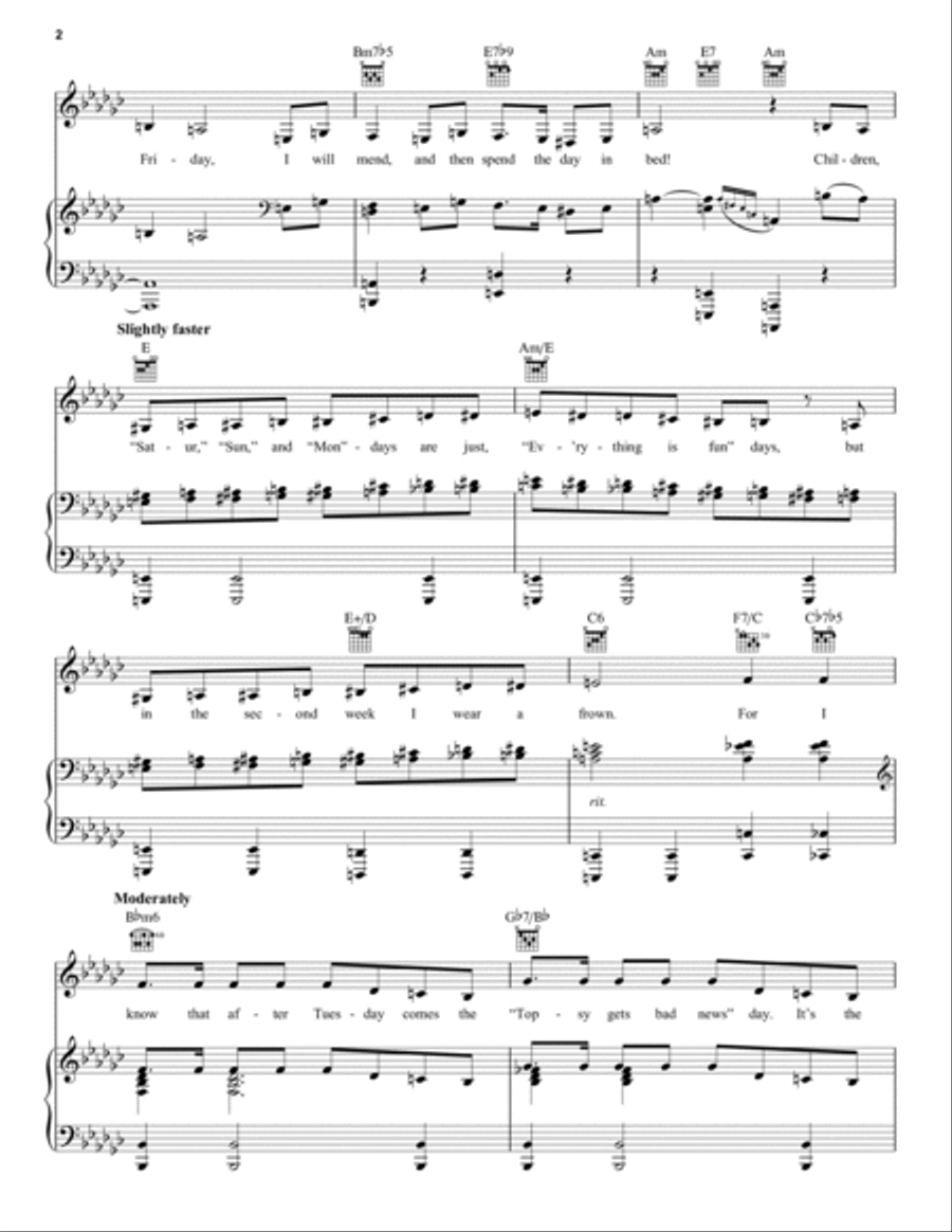 Turning Turtle (from Mary Poppins Returns) Piano, Vocal, Guitar scores gallery preview page 2