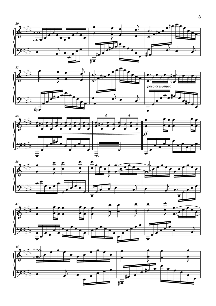 W.e. Score Piano Solo scores gallery preview page 3