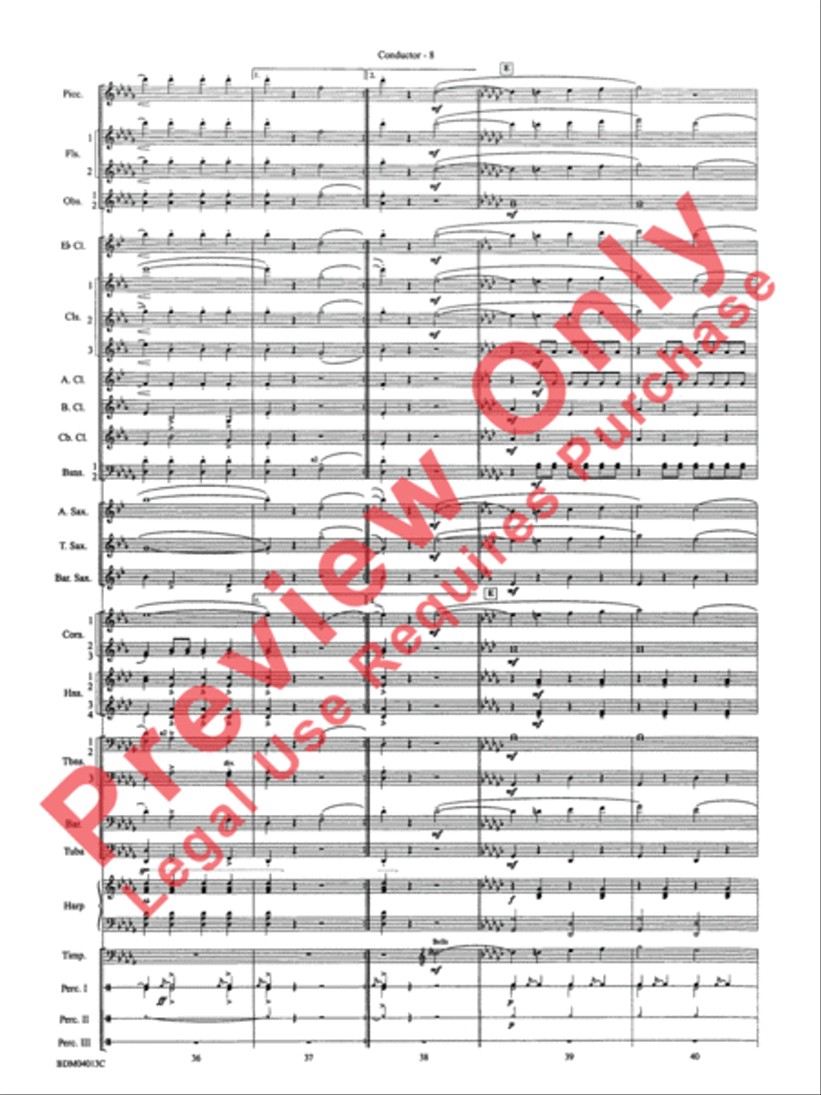 Nobles of the Mystic Shrine (March) Concert Band scores gallery preview page 11