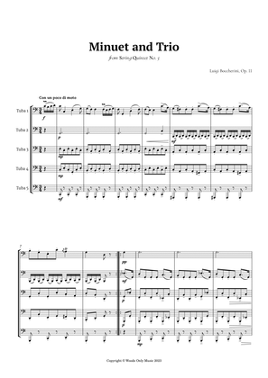 Minuet by Boccherini for Tuba Quintet