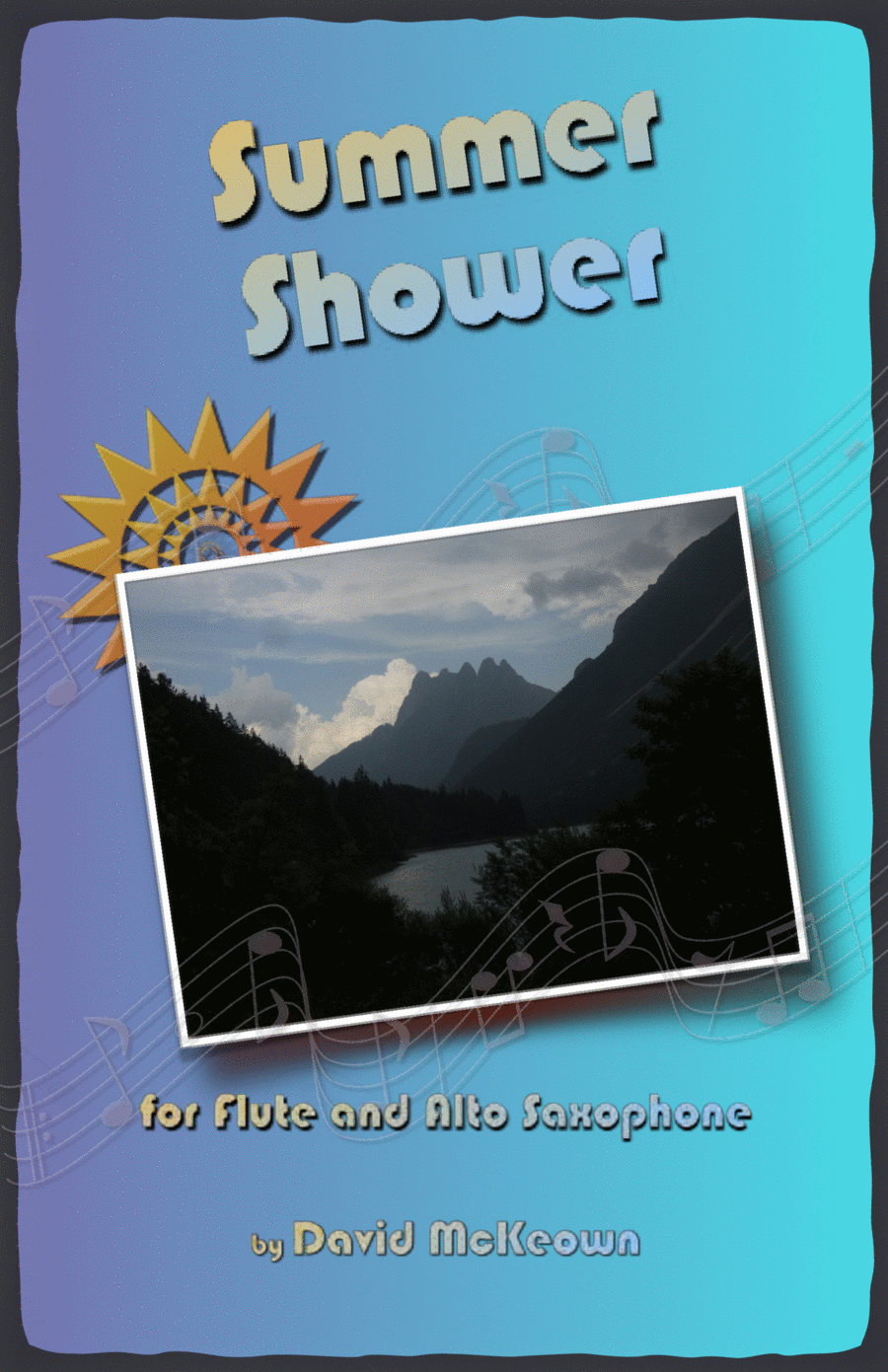 Summer Shower for Flute and Alto Saxophone Duet Woodwind Duet scores gallery preview page 1