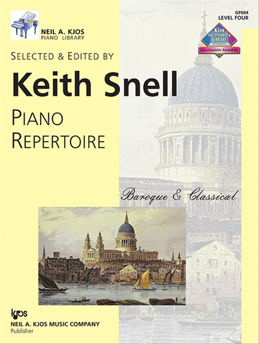 Piano Repertoire: Baroque/Classical Level 4 Piano Method scores gallery preview page 1