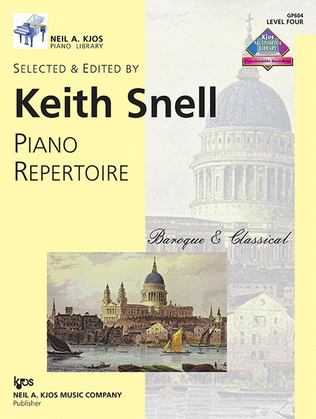 Book cover for Piano Repertoire: Baroque/Classical Level 4