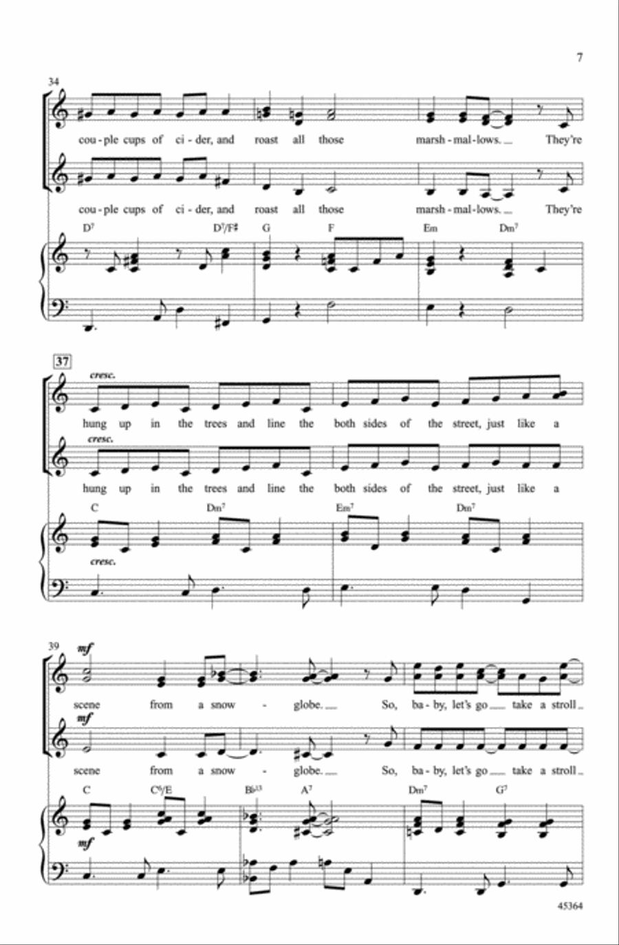 Candy Cane Lane Candy Cane Lane Choir scores gallery preview page 5