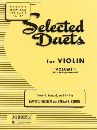 Book cover for Selected Duets for Violin - Volume 1