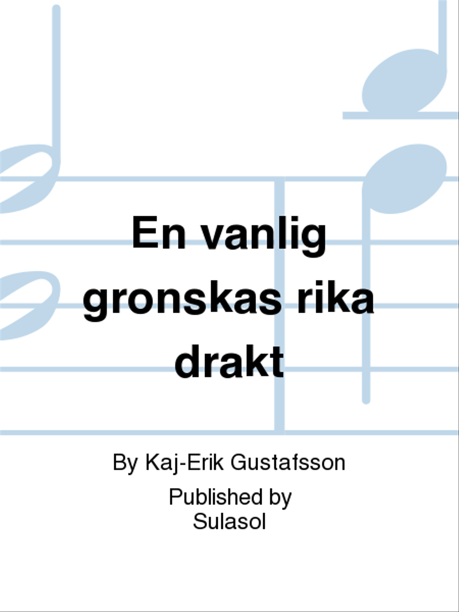En vänlig grönskas rika dräkt 4-Part scores gallery preview page 1