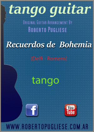 Book cover for Recuerdos de bohemia - Tango guitar