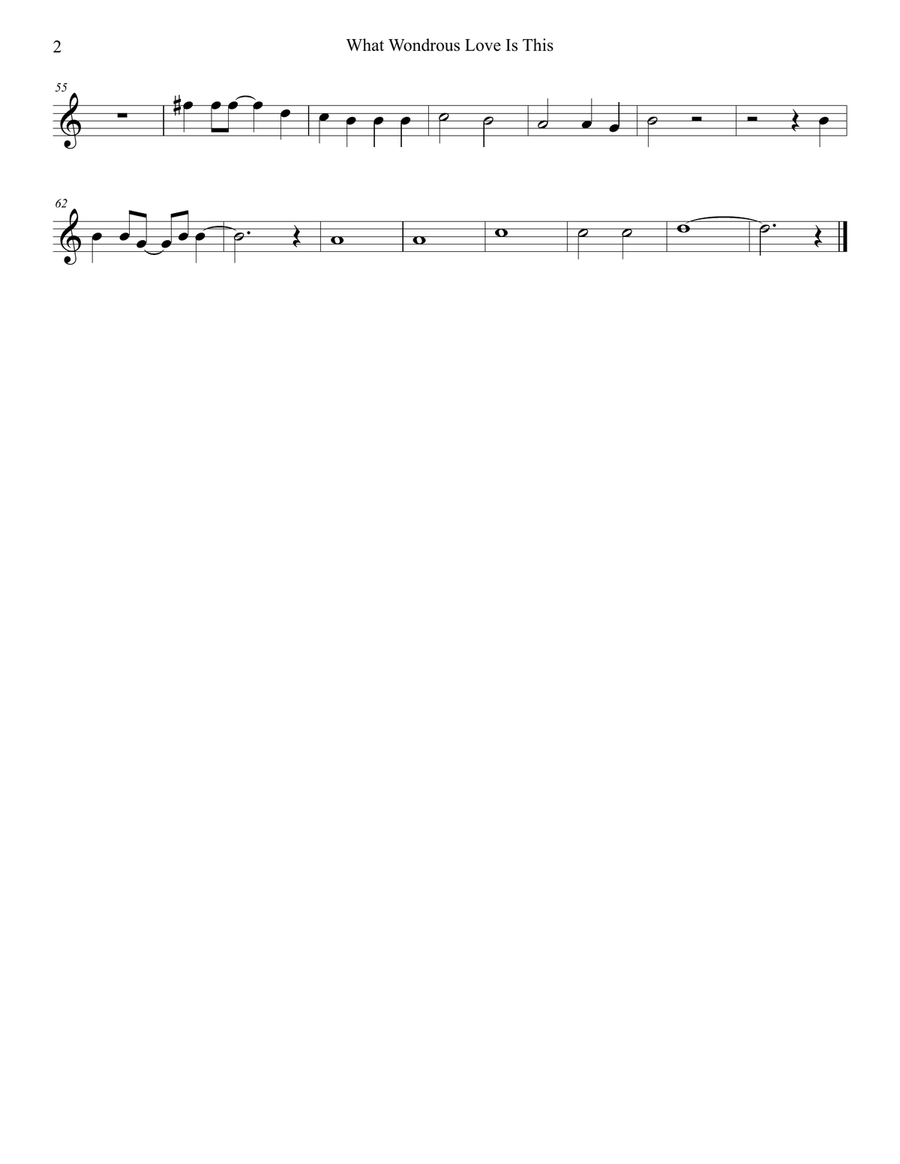 What Wondrous Love Is This (Duet for Flute and Bb-Clarinet) Woodwind Duet scores gallery preview page 6