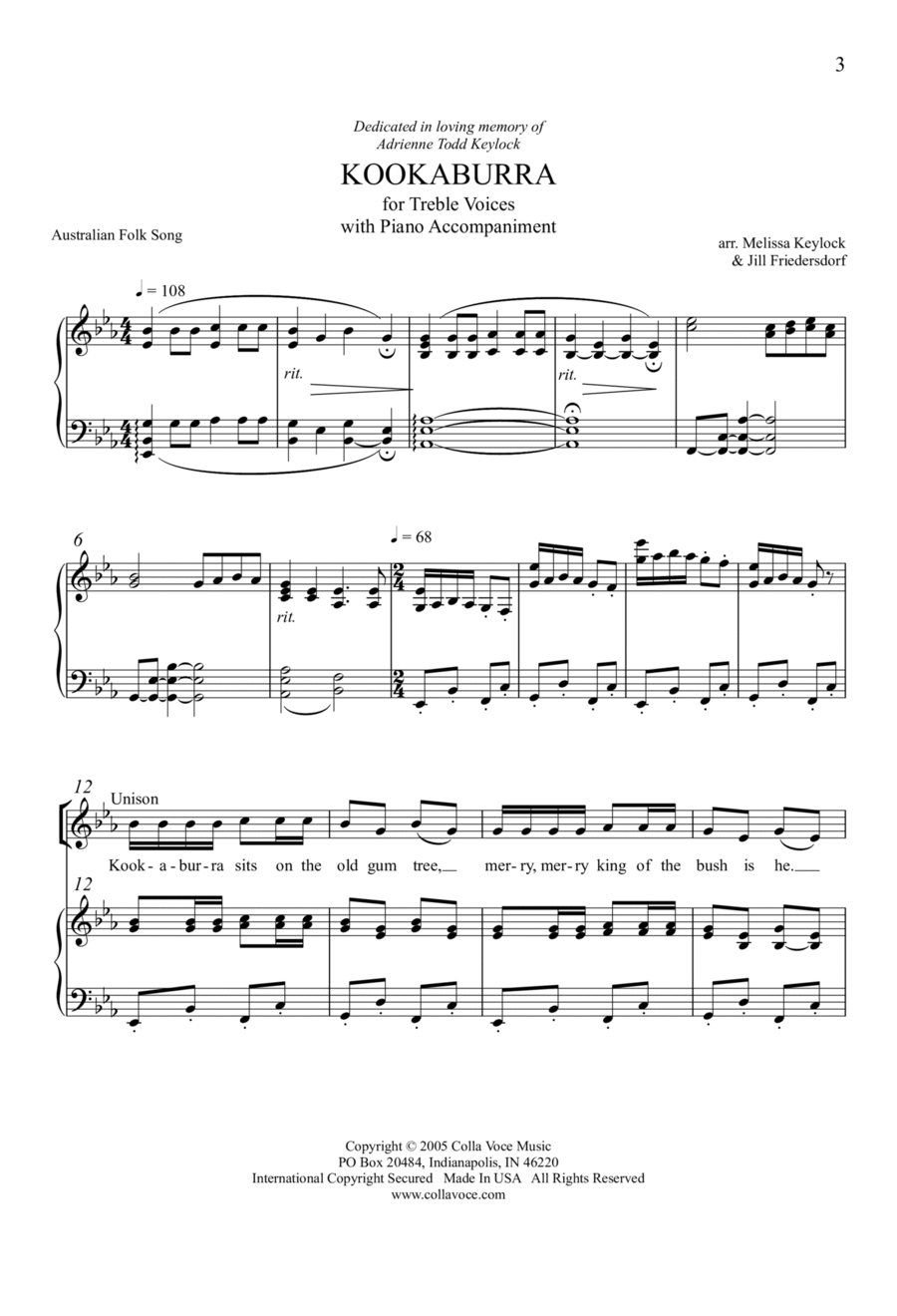 Kookaburra Kookaburra SSA scores gallery preview page 1