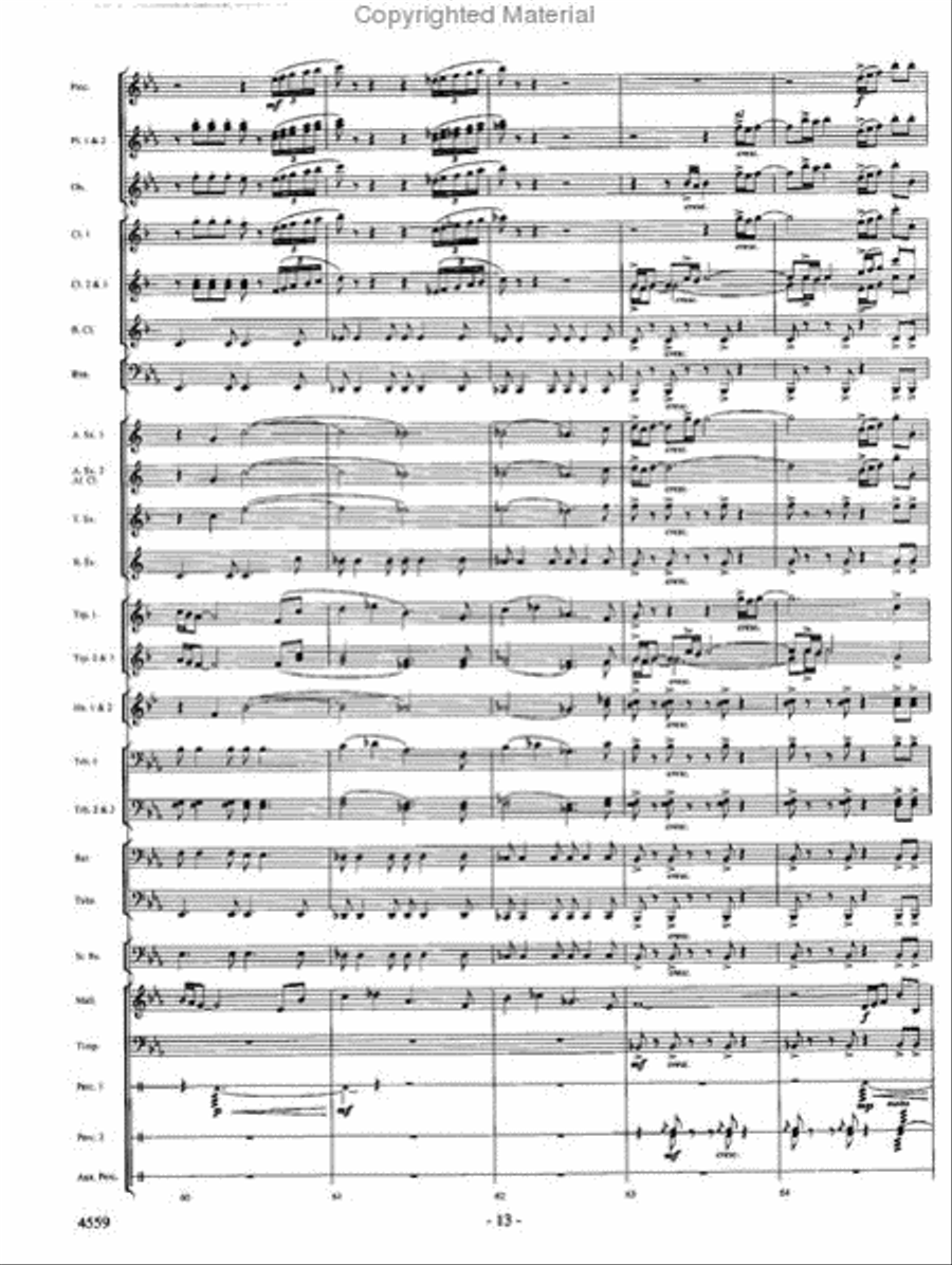 Into the Raging River Into the Raging River Concert Band scores gallery preview page 12