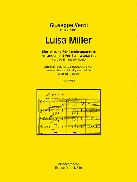 Luisa Miller (Teil I) (Einrichtung für Streichquartett)