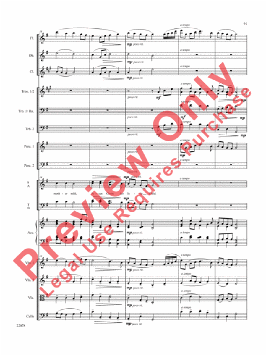 A Christmas Carol (Instrumental Parts) Choir scores gallery preview page 56