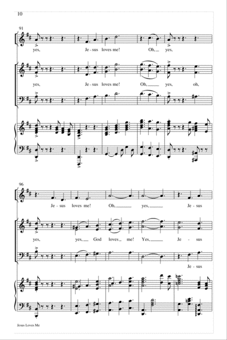 Jesus Loves Me Jesus Loves Me Unison Choir scores gallery preview page 10