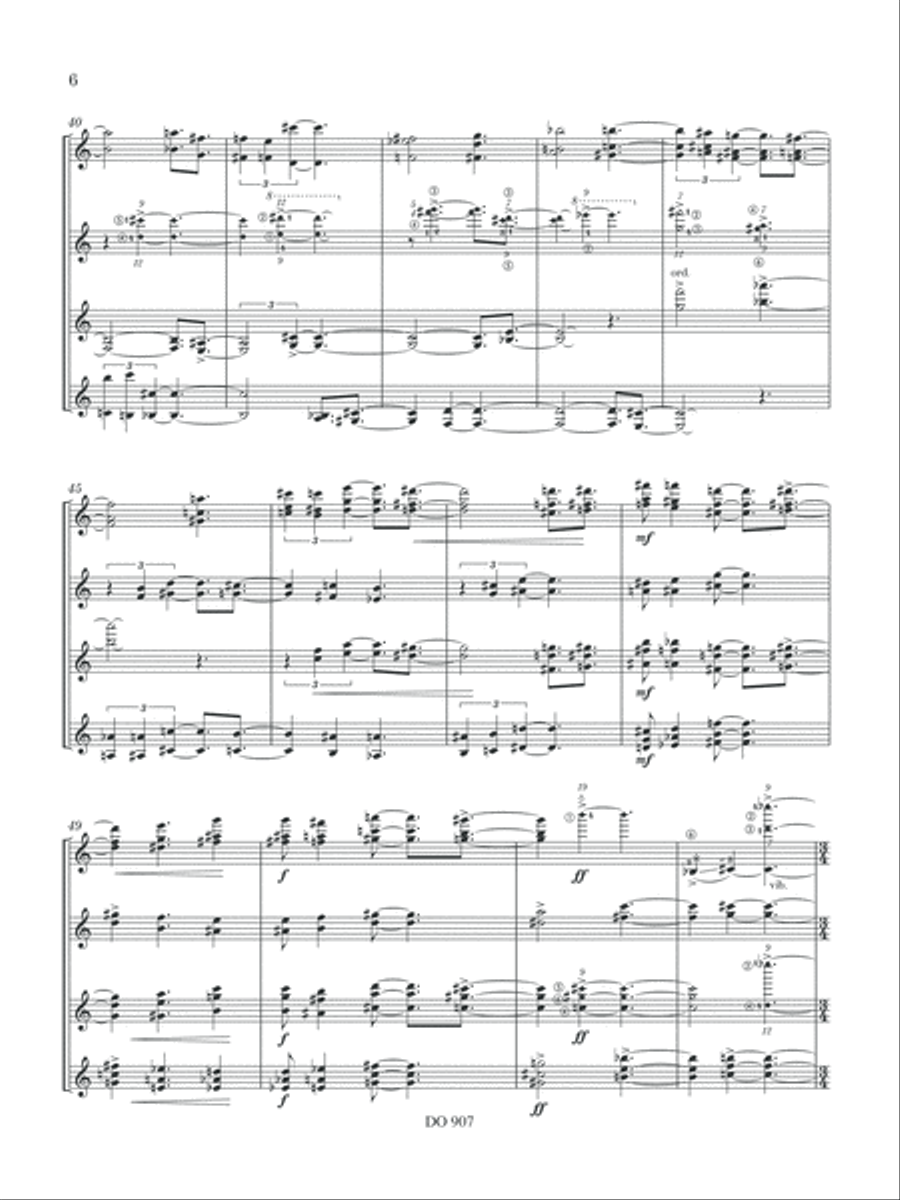 4 figures acoustiques 4 figures acoustiques Guitar Ensemble scores gallery preview page 6