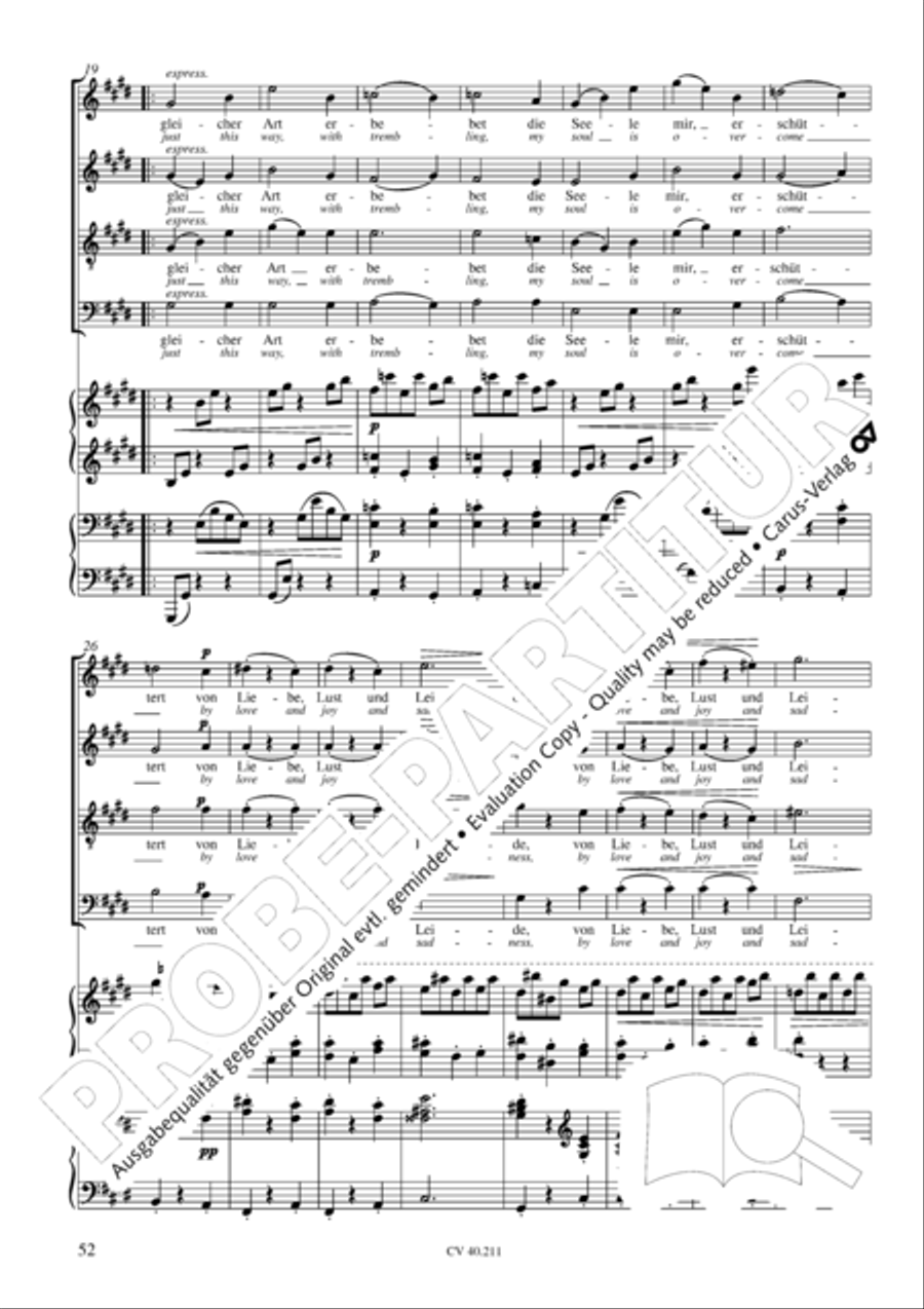 Liebeslieder-Walzer, Op. 52 Choir scores gallery preview page 53