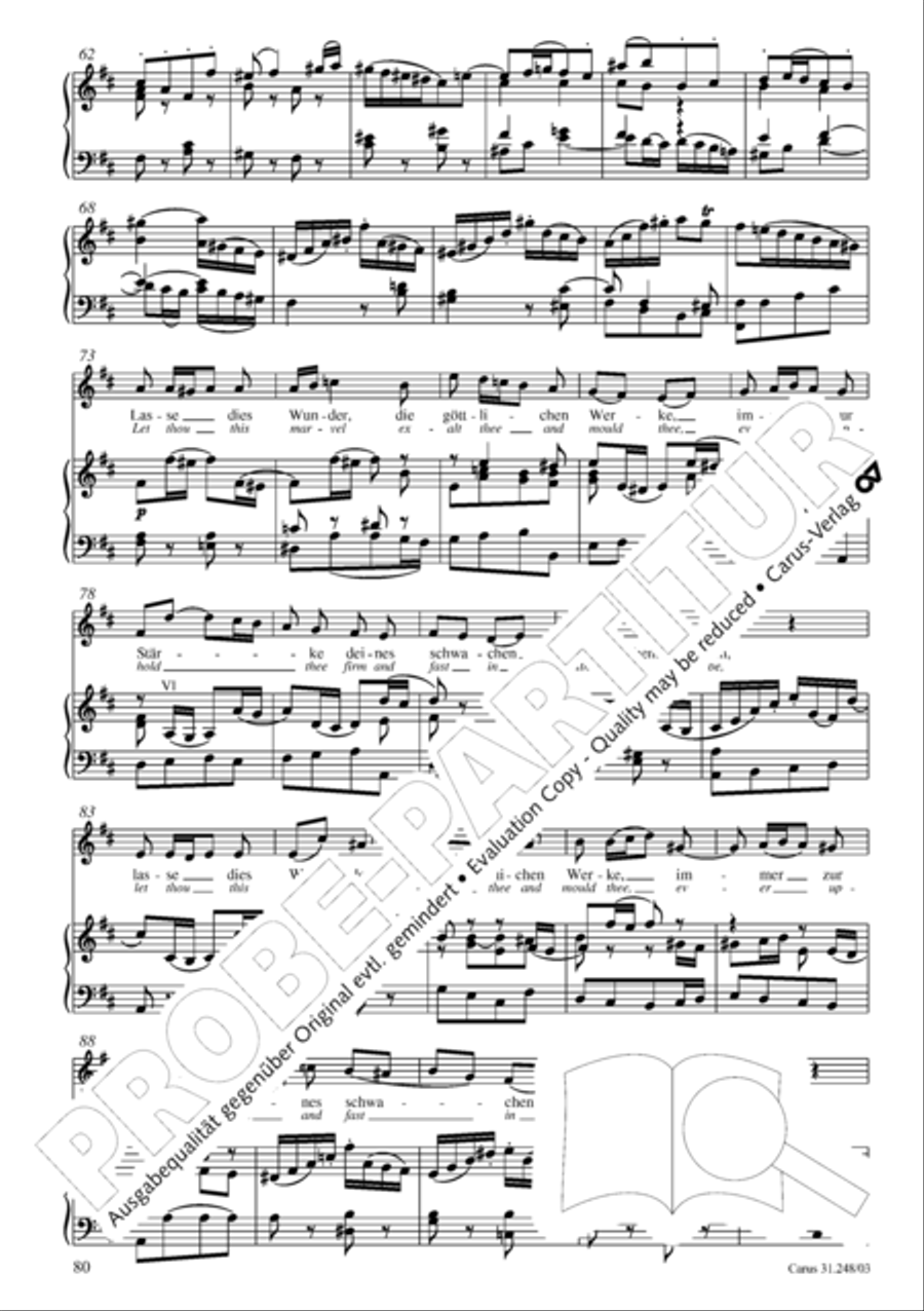 Christmas oratorio (Weihnachtsoratorium, Teile I-III) 4-Part scores gallery preview page 85