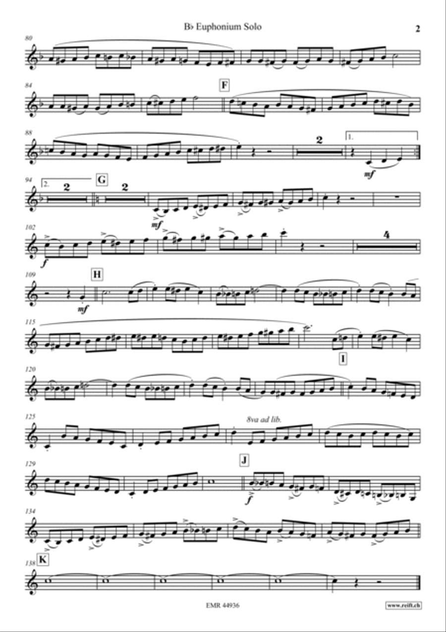 Mountain Parade Euphonium scores gallery preview page 3