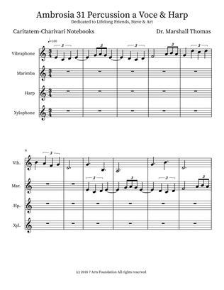 Ambrosia 31 Percussion a Voce & Harp