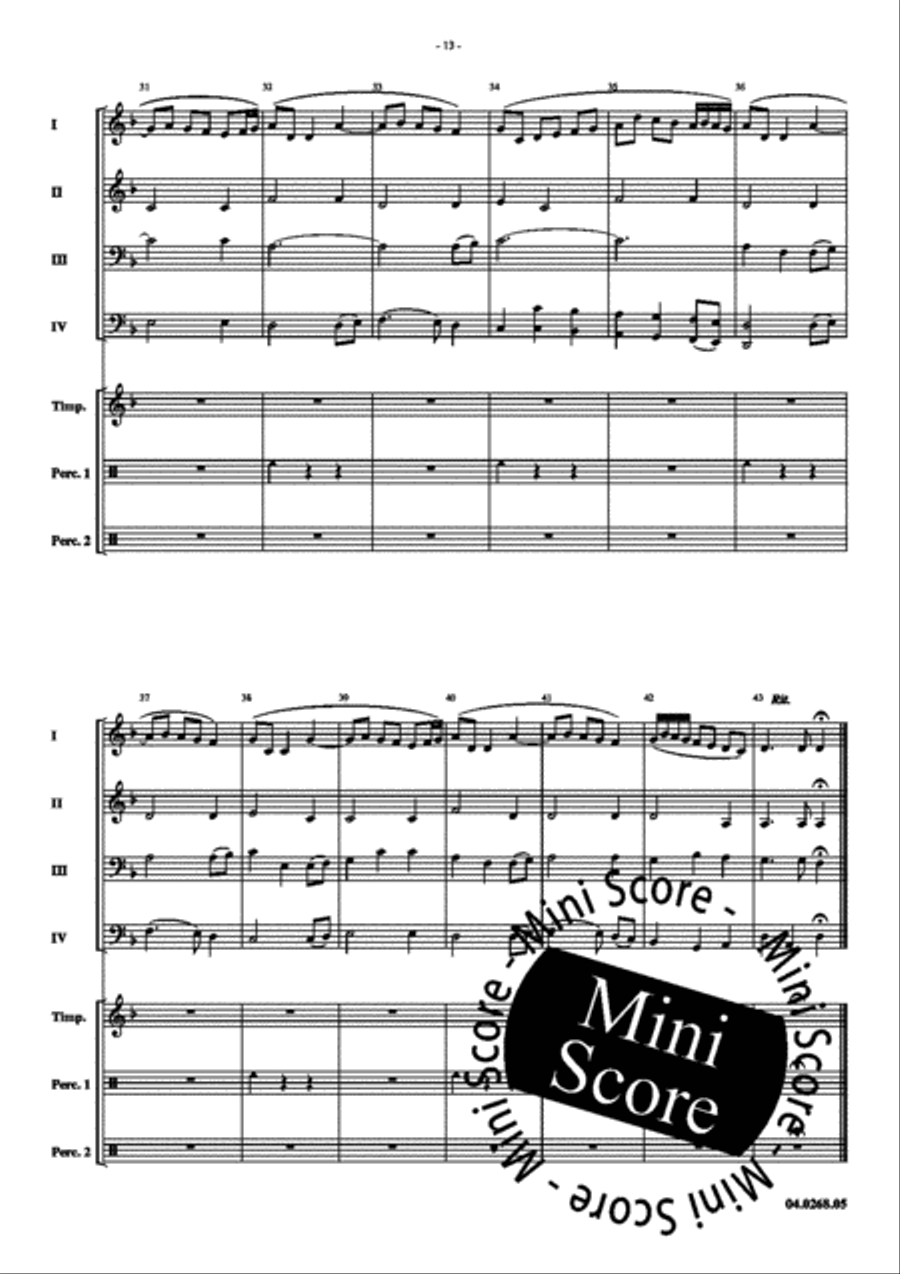 Hever Castle Brass Band scores gallery preview page 17