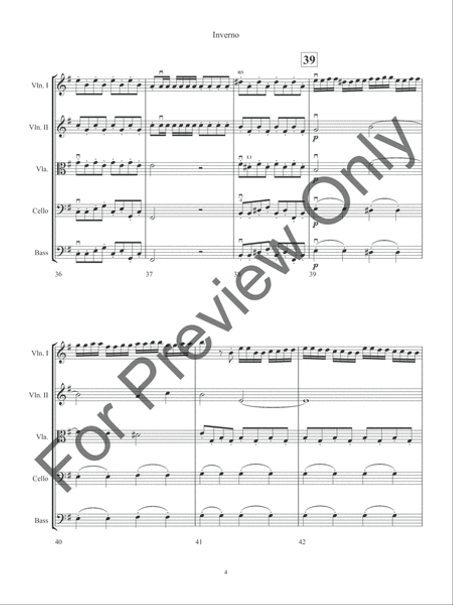 Inverno Inverno String Orchestra scores gallery preview page 7