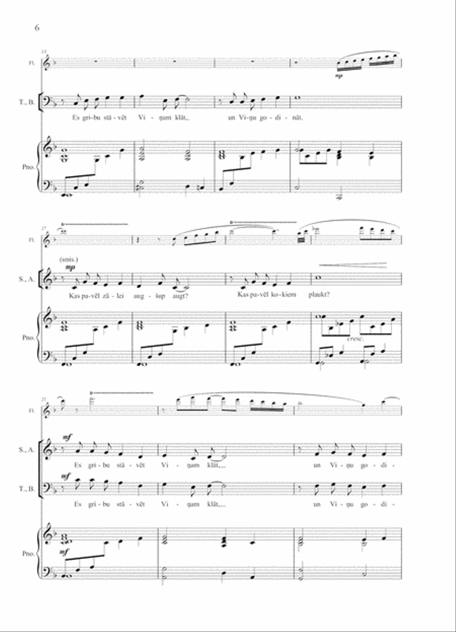 Choral Anthology 1 for Mixed Choir (SATB) 4-Part scores gallery preview page 4