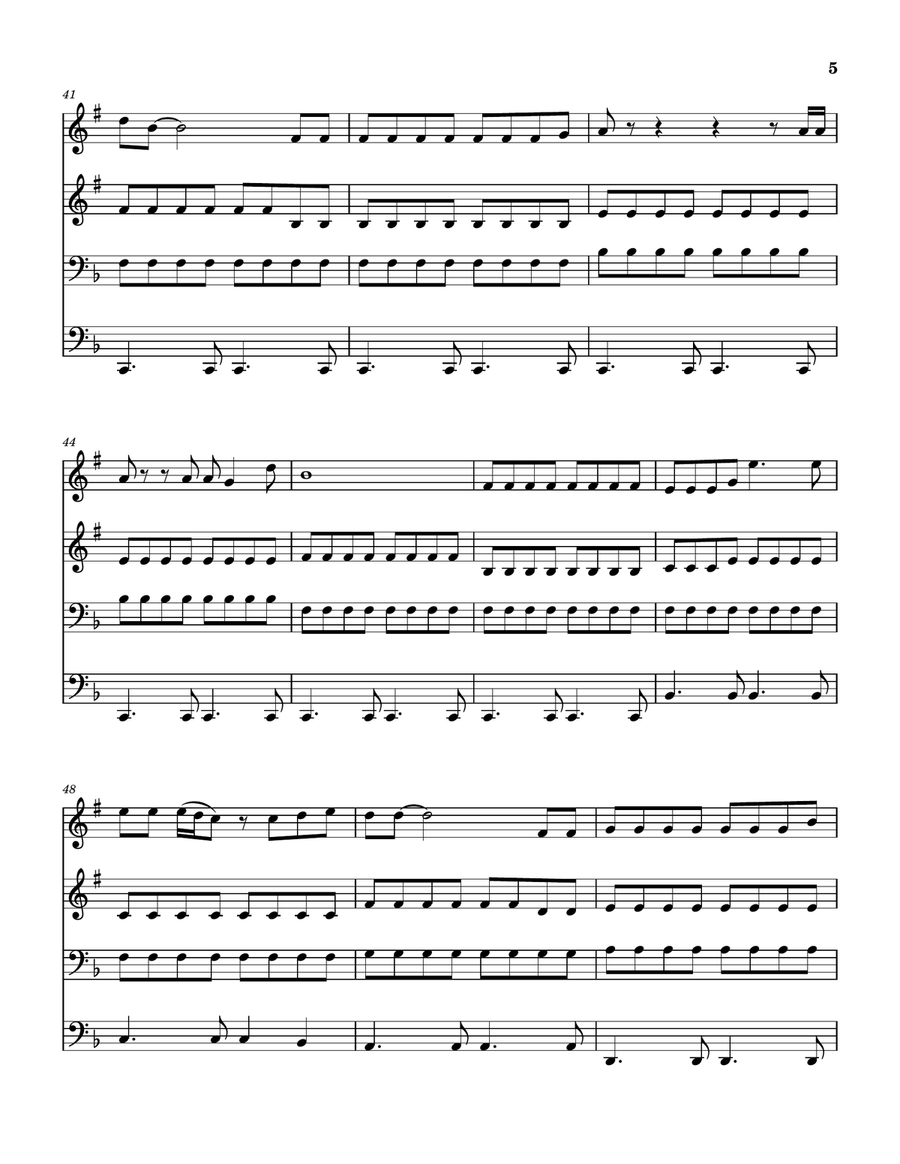 Medley: Wichita Lineman with By The Time I Get To Phoenix and Macarthur Park Brass Quartet scores gallery preview page 6