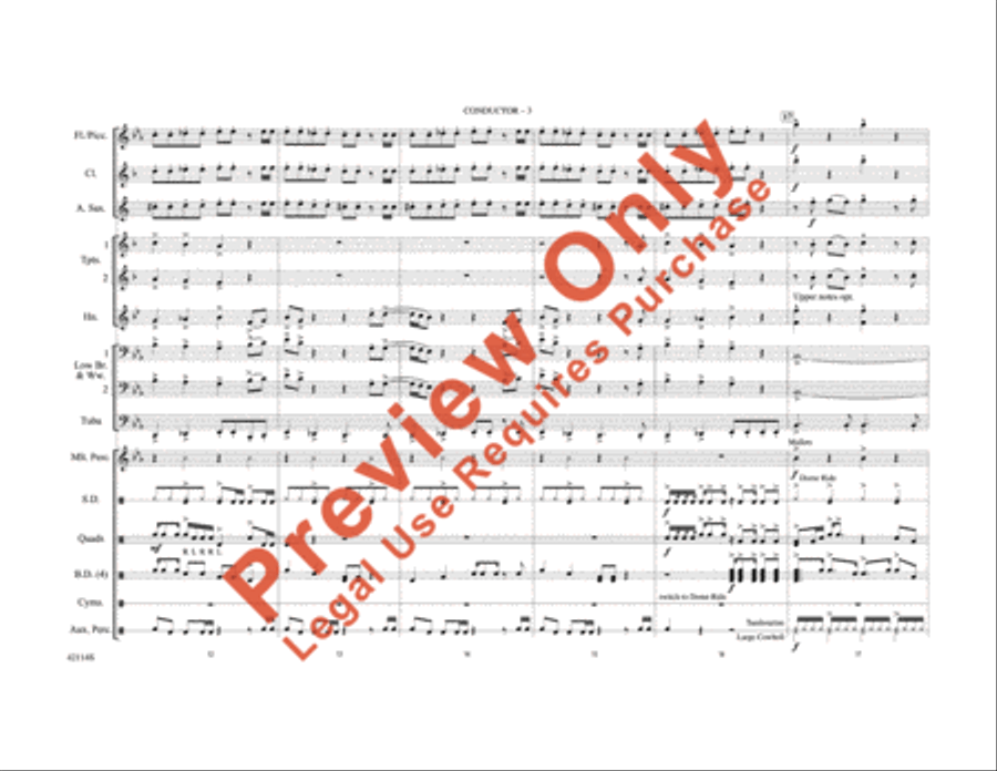 Love Rollercoaster Love Rollercoaster Marching Band scores gallery preview page 4