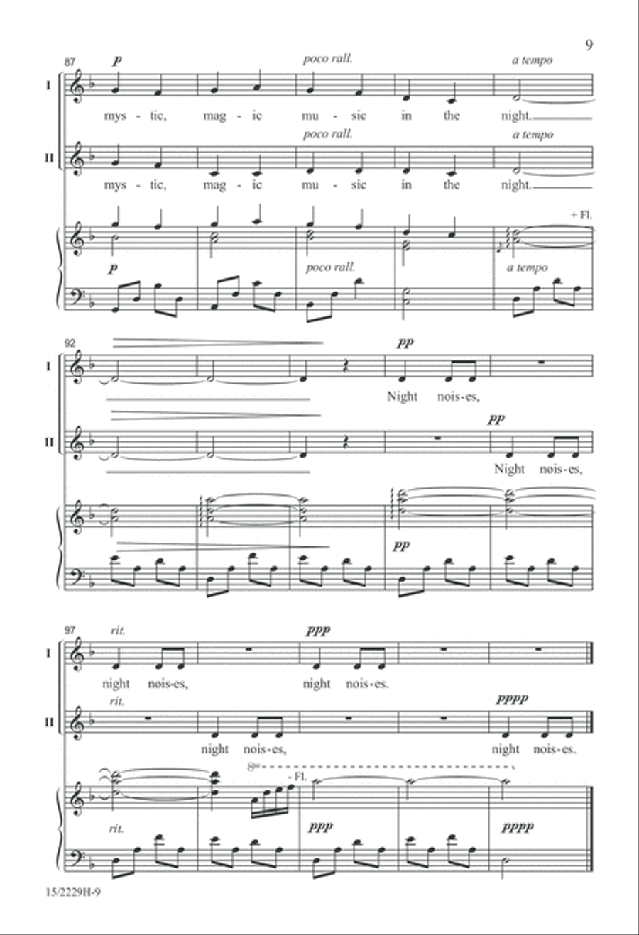 Night Noises 2-Part scores gallery preview page 10