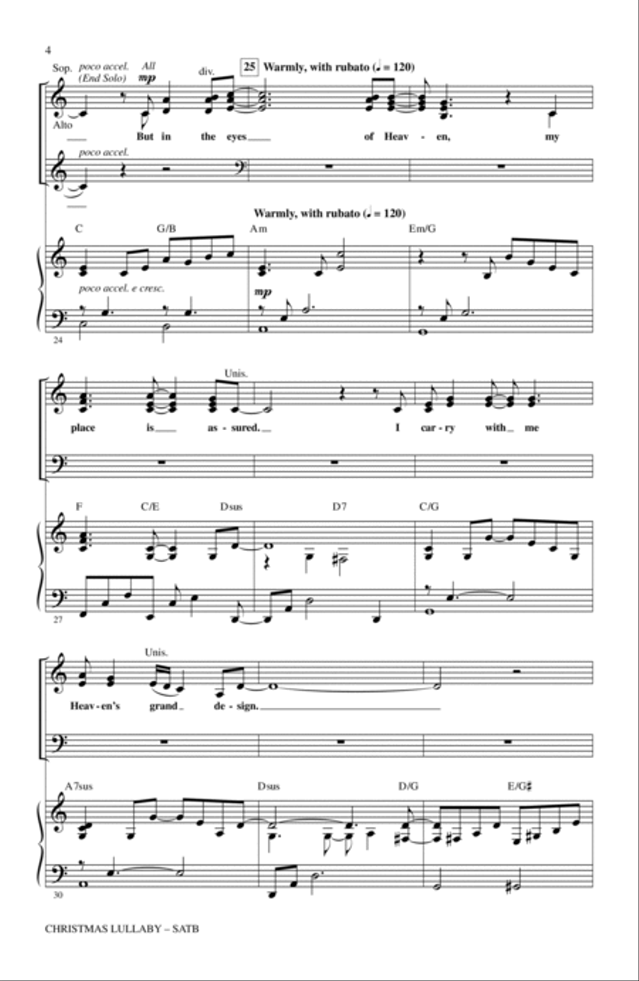 Christmas Lullaby (from Songs for a New World) (arr. Mac Huff) 4-Part scores gallery preview page 3