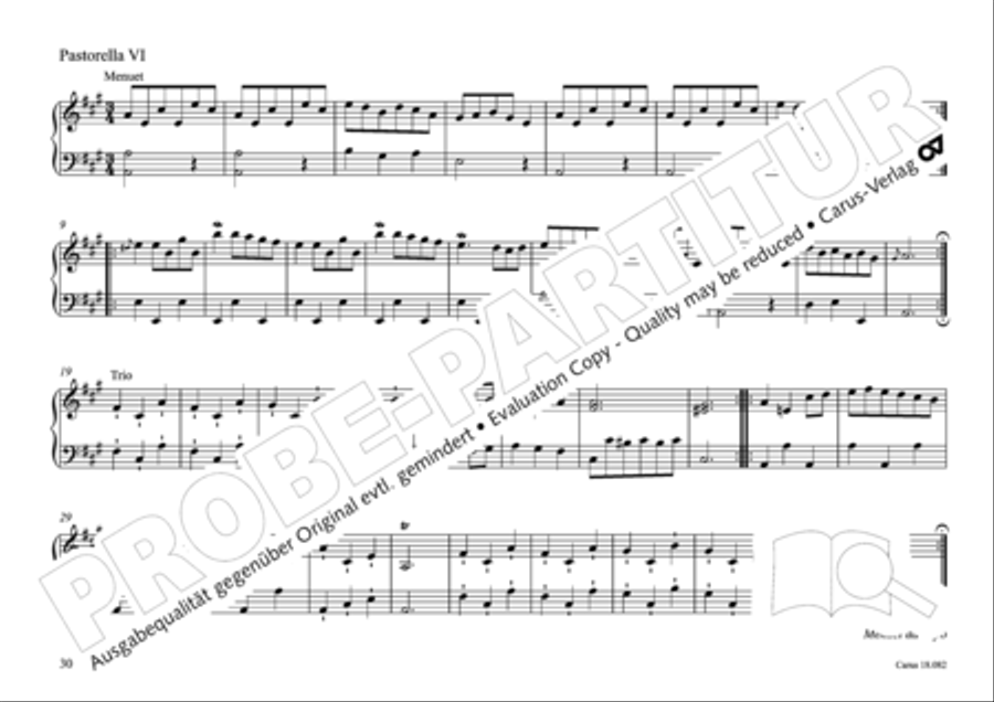 Pastoral music for organ, vol. 2: Germany, Bohemia, Austria, South Tyrol Organ Solo scores gallery preview page 31