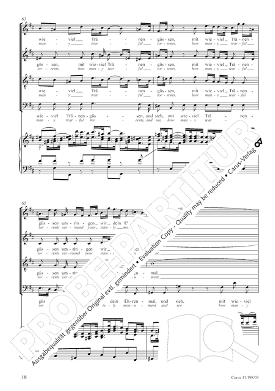 Let, Princess, let but one more ray (Lass, Furstin, lass noch einen Strahl) 4-Part scores gallery preview page 19