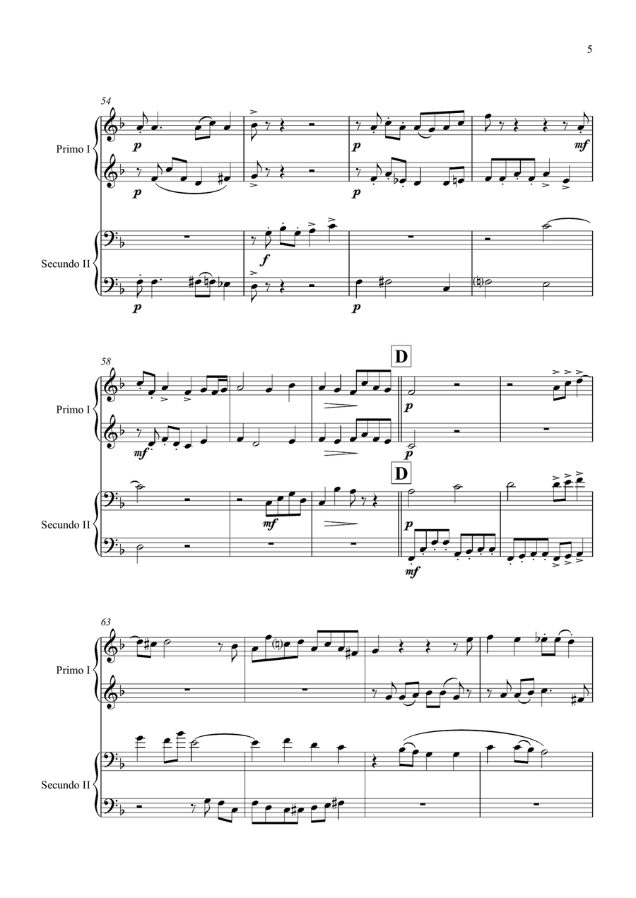 Still Still Still - Christmas song - Piano Duet (4 Hands) Piano Duet scores gallery preview page 5