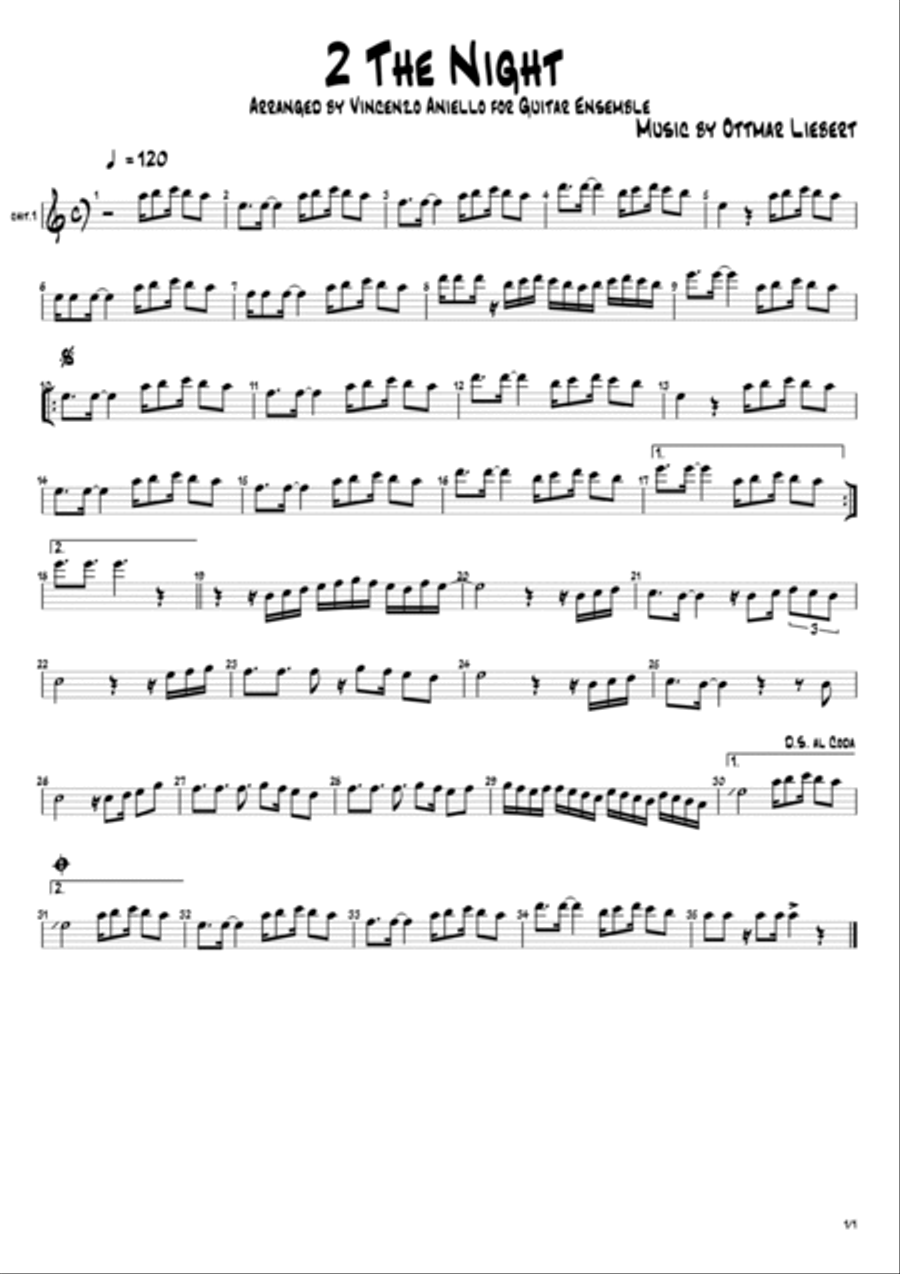 2 The Night 2 The Night Classical Guitar scores gallery preview page 3