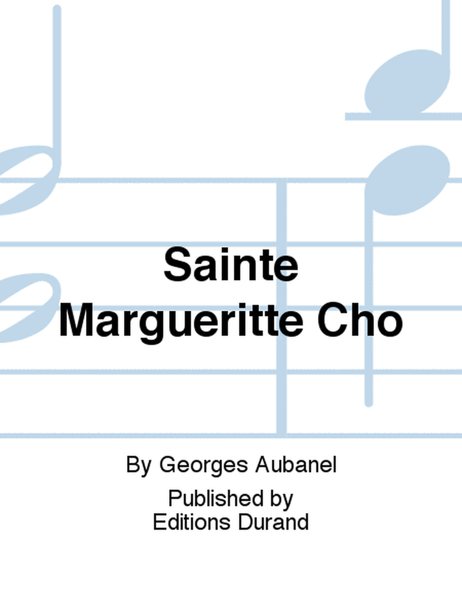 Sainte Margueritte Cho