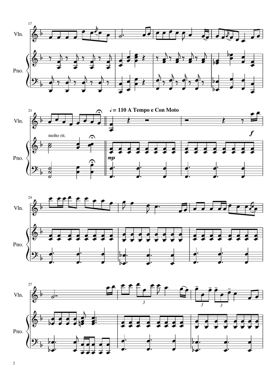 Lily of the Valley Medley Violin Solo scores gallery preview page 2