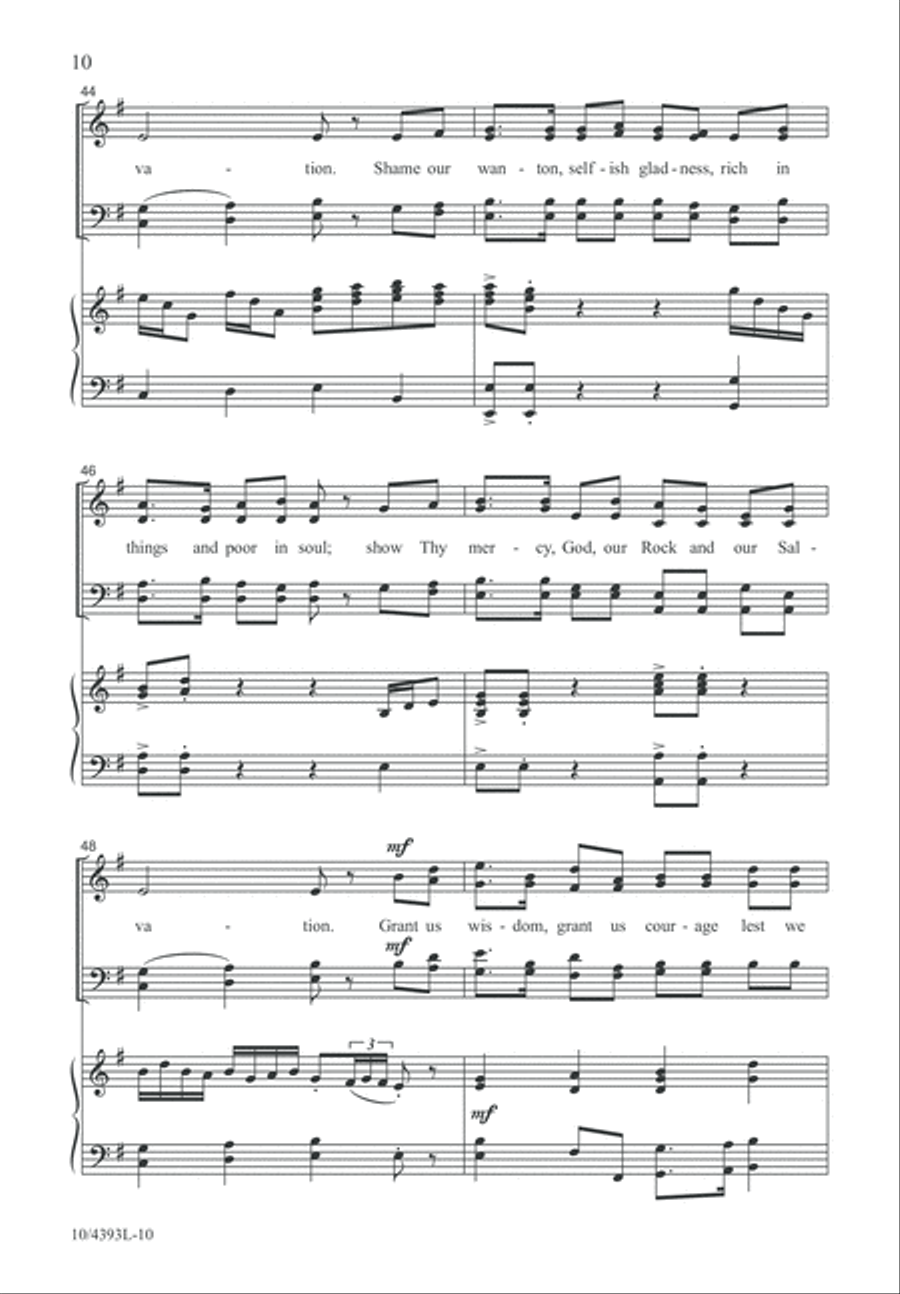 Our Rock and Our Salvation 4-Part scores gallery preview page 10