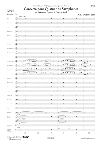 Concerto pour Quartet de Saxophones image number null