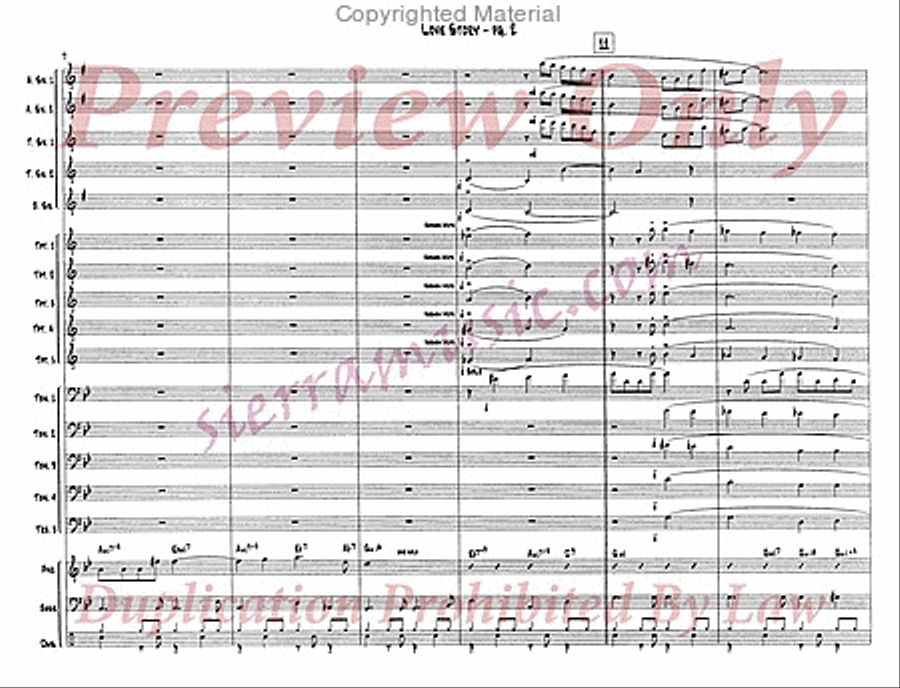 Love Story Love Story Jazz Ensemble scores gallery preview page 3
